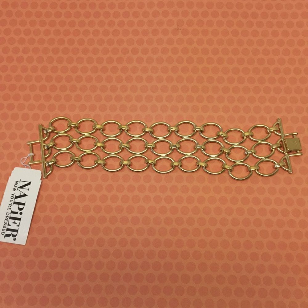 Napier Gold Chain Link Bracelet